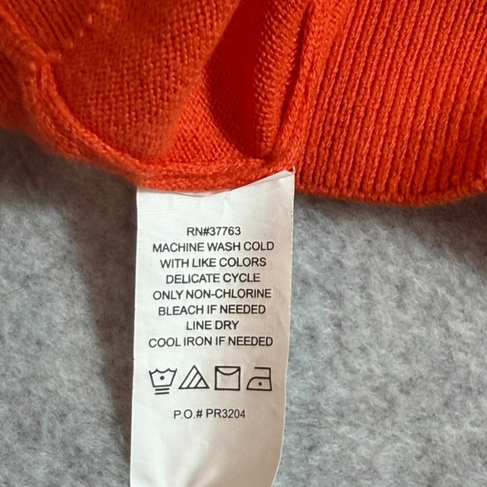 PGA Tour Mens Classic Argyle Golf Sweater Vest Orange V-Neck XL RN37763 - Picture 5 of 8